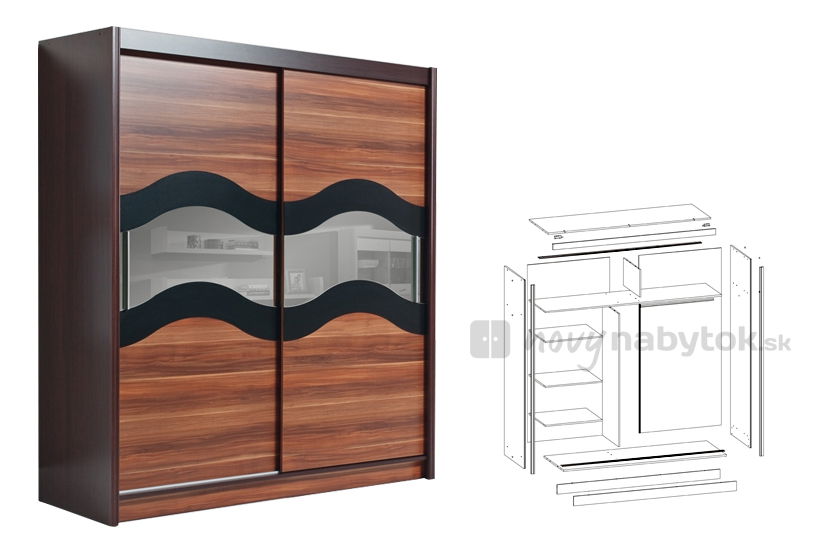 Šatníková skriňa Alma 1