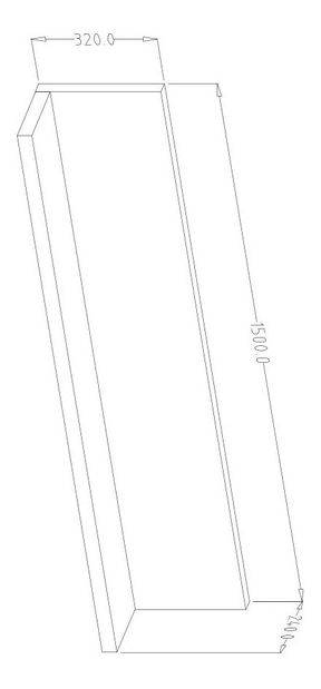 Polička Bilsby Typ 01 (smrek + sivá)