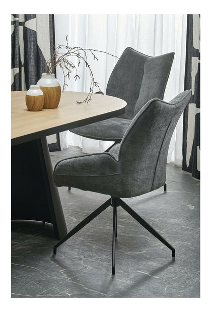 Jedálenský stôl Giogi (dub + čierna) (pre 8 a viac osôb)