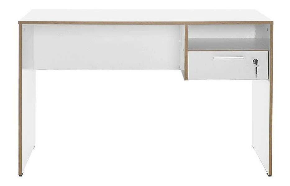 Masă PC Calliope 2 (alb + stejar) 