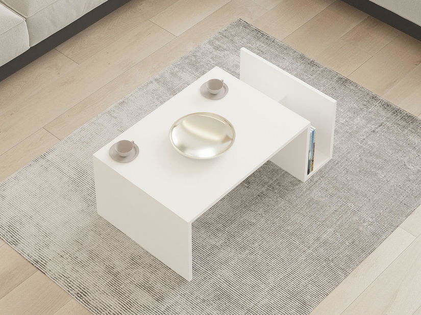 Dohányzóasztal Lekumi (fehér) 