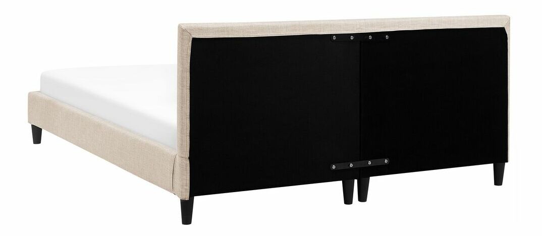 Bračni krevet 160 cm FUTTI (s podnicom) (bež)