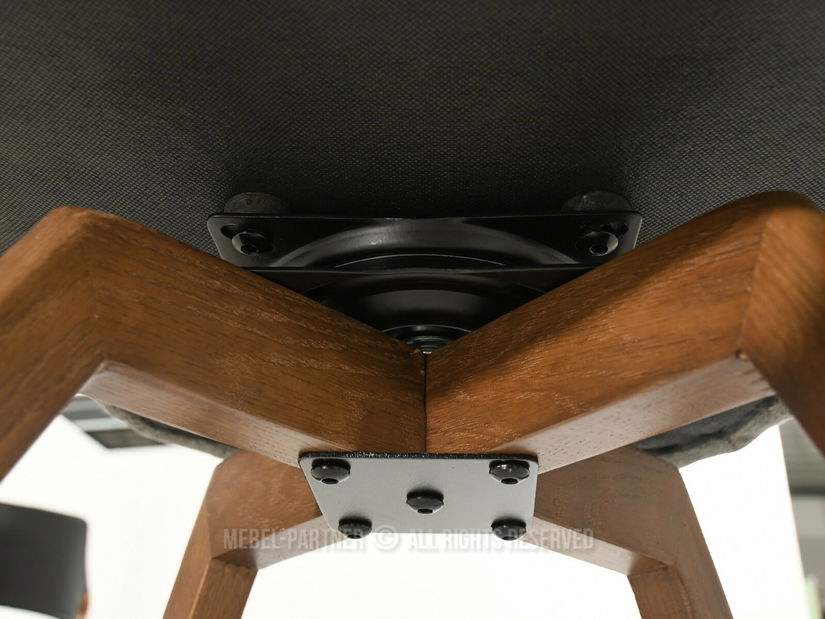 Scaun sufragerie Distorsion (grafit)