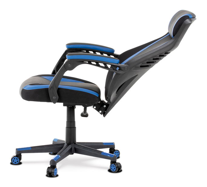 Fotoliu de birou/ gaming Ymbun-Y213-BLUE (negru + albastru)