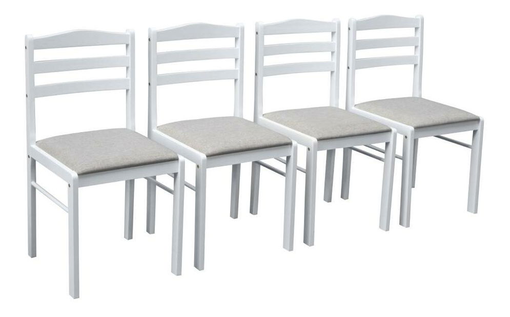 Jedálenský set Sesiones (biela + béžovosivá) (pre 4 osoby)