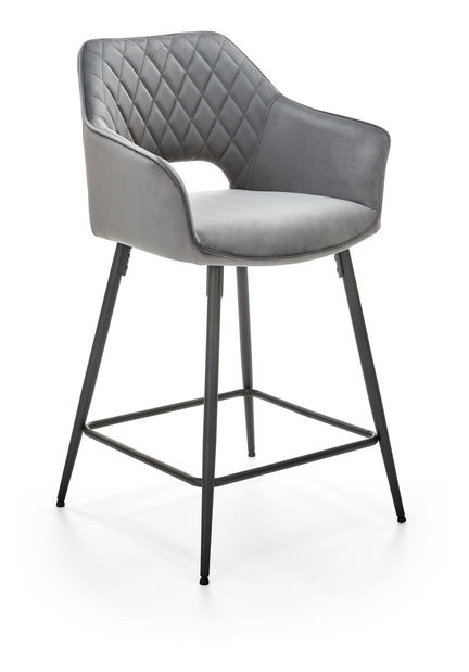 Barová stolička Haywood (sivá)
