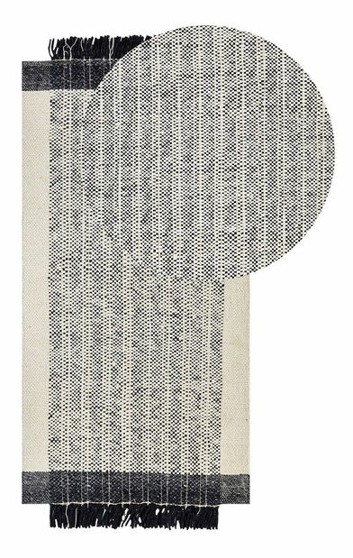 Sada 2 vankúšov 40 x 80 cm Kharta (biela)