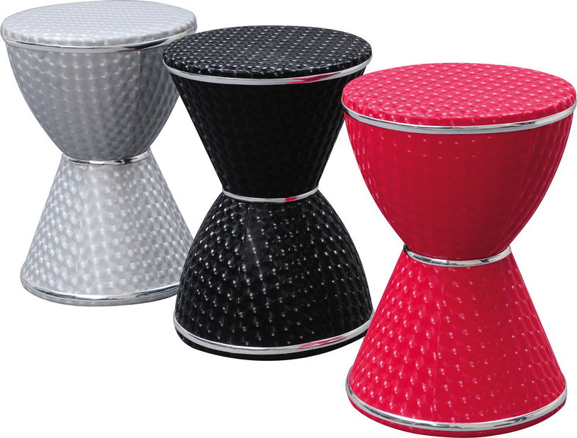 Taburetka A-390 strieborná