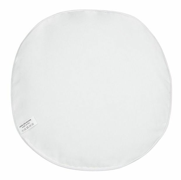 Sada 2 ozdobných vankúšov ⌀ 40 cm Molte (biela)