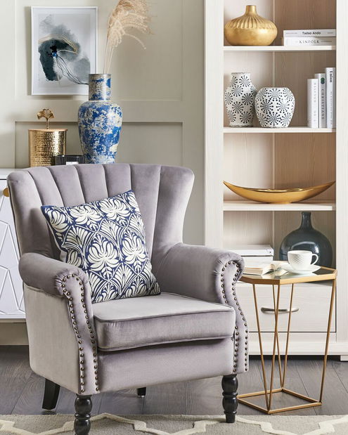 Set 2 buc. pernă 45x45 NEMA (albastru închis)