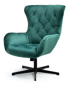 Kreslo Aaron (zelená + čierna)