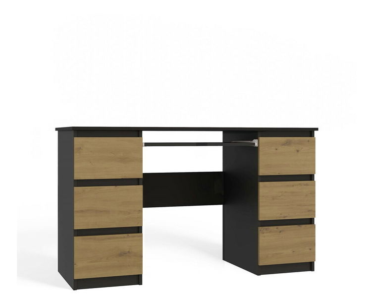 Masă PC Kwazulu 1 (antracit + stejar artisan)