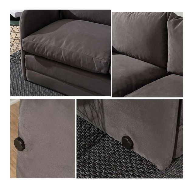 Széthúzható kanapé Sagoretti XL (szürke)