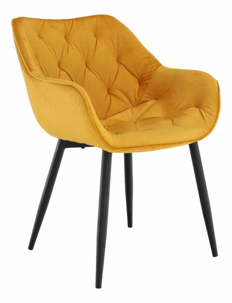 Dizájnos fotelek Feddy (sárga)