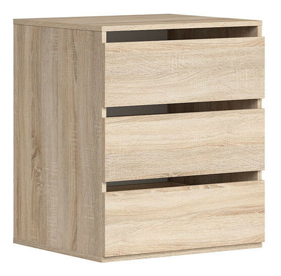 Komoda do šatníkovej skrine BRW Nadir KOM3S (biela) *bazár