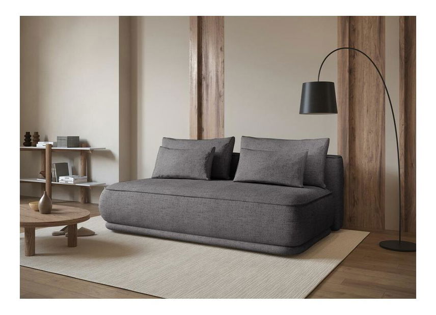 Háromszemélyes kanapé Lesanna (sötétszürke + fekete)