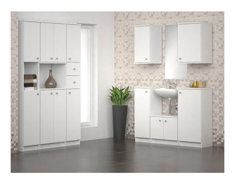 Kúpeľňová skrinka na stenu Tarika Si09 1D biela