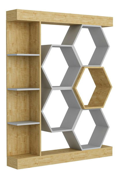 Regal Salix (bijela + hrast) *trgovina