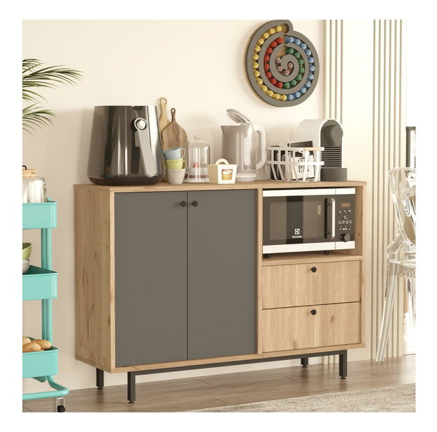 Komoda Rebutia 2 (hrast + antracit)