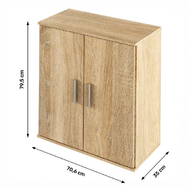 Komoda PC tip 1 Ressan (hrast sonoma)