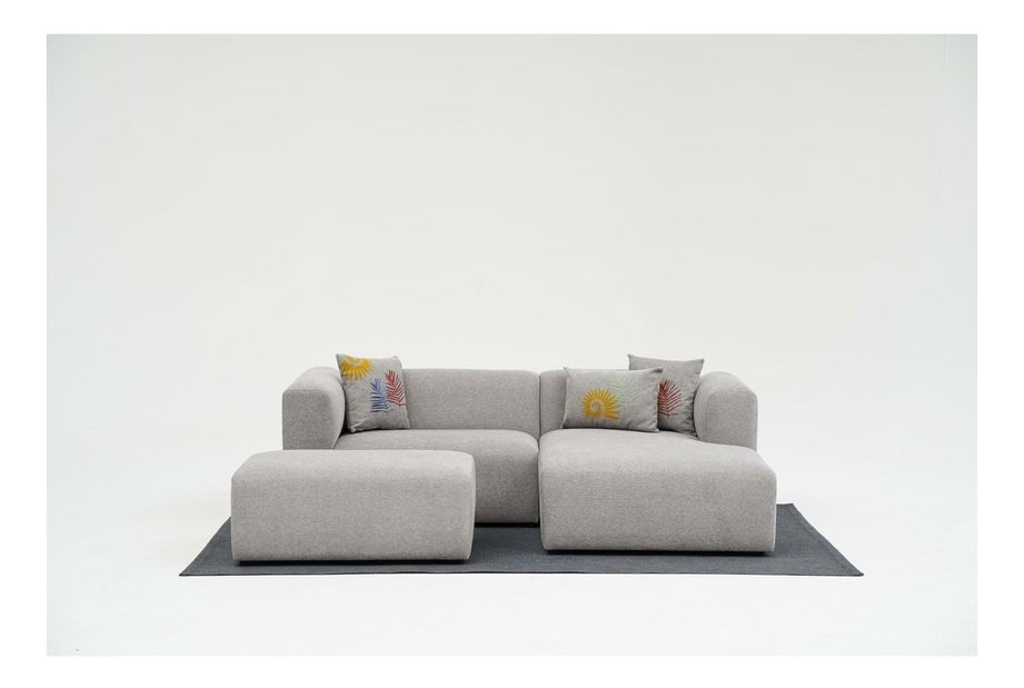 Colțar Lillybeth (D) (Gri deschis)