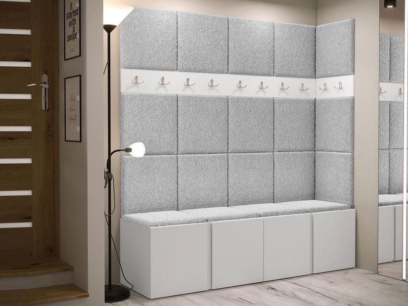 Mobilier hol Tovenaz II (stejar artisan + negru)