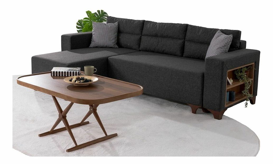 Rohová sedačka Tlofa (antracit) (P)