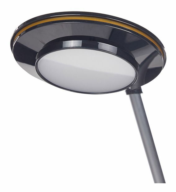 Stolná lampa Cathleen (strieborná + čierna)