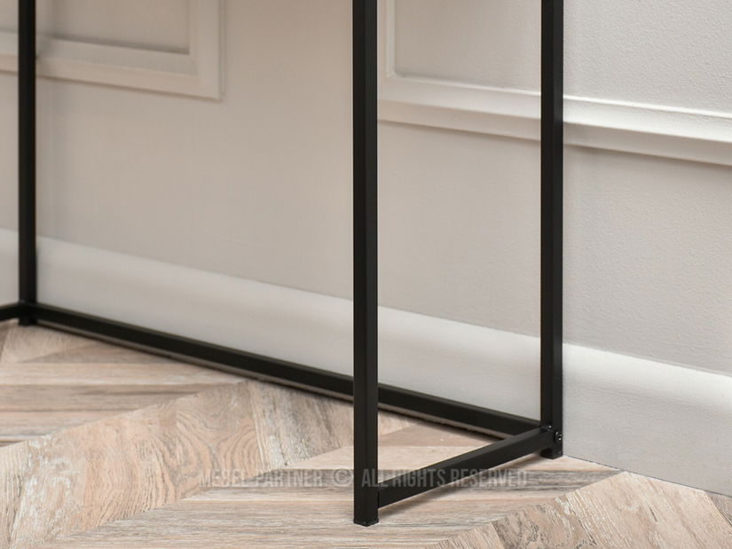 Konzolový stolík Norma M (dub + čierna)