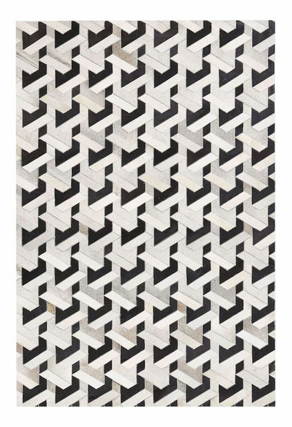 Covor 140x200 cm NAREM (gri deschis + negru)