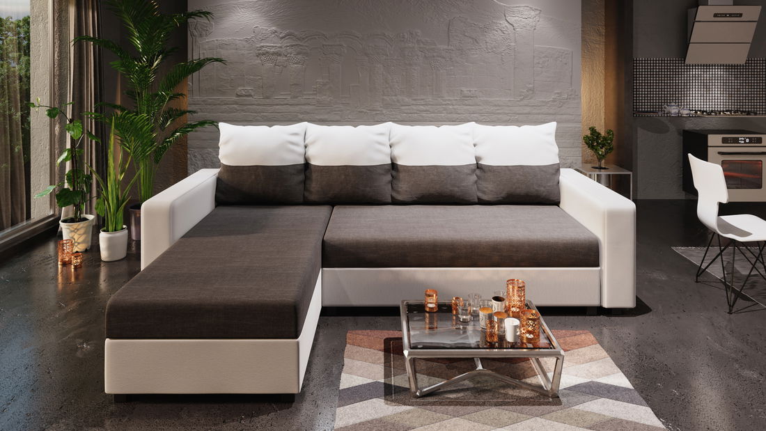 Colțar Ardait (Gri + Alb) (S)