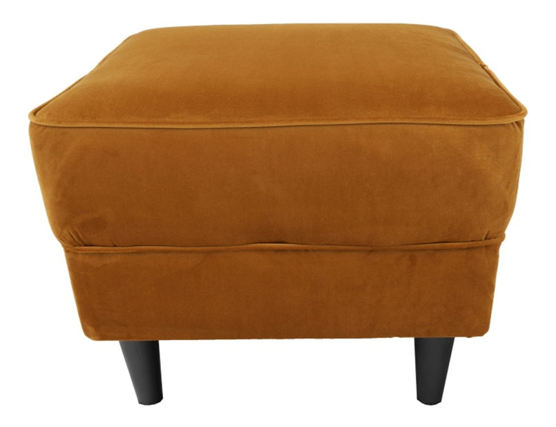 Kreslo ušiak s taburetkou Aveo (horčicová)