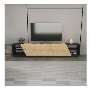 TV stolić/ormarić Rodos (antracit + hrast) 