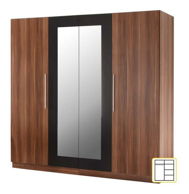 Ruhásszekrény Kami 4D ZRK dió