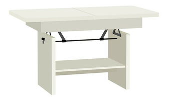 Rozkladací a zdvíhací konferenčný stolík Keenan (alpská biela)