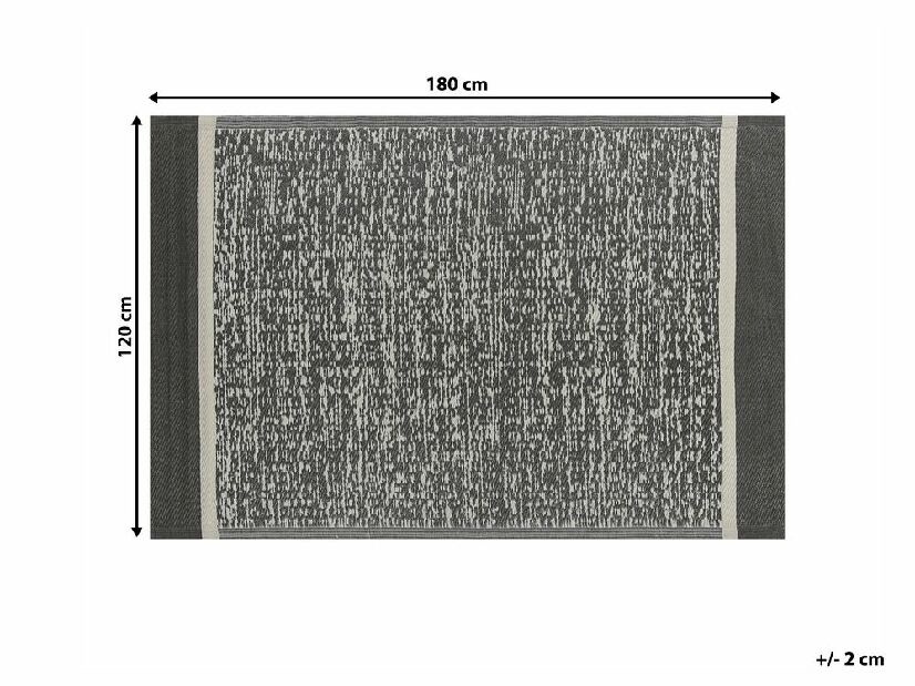 Koberec 120x180 cm BALIRI (polypropylén) (čierna)