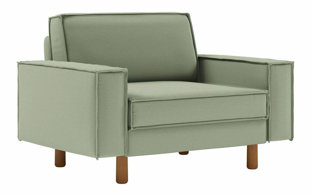 Kreslo Spary L (morská zelená + orech)