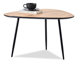 Măsuță de cafea Rossi Xl (stejar + negru)