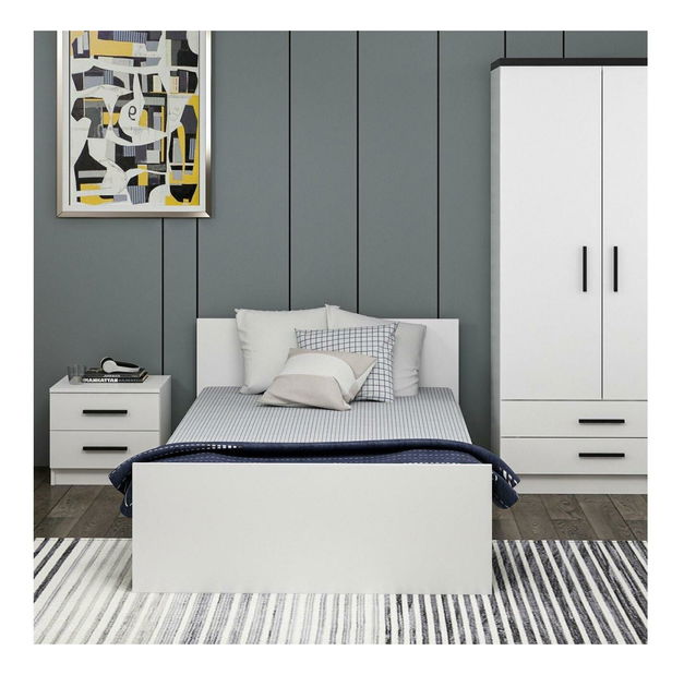 Jednolôžková posteľ Kalima (biela)