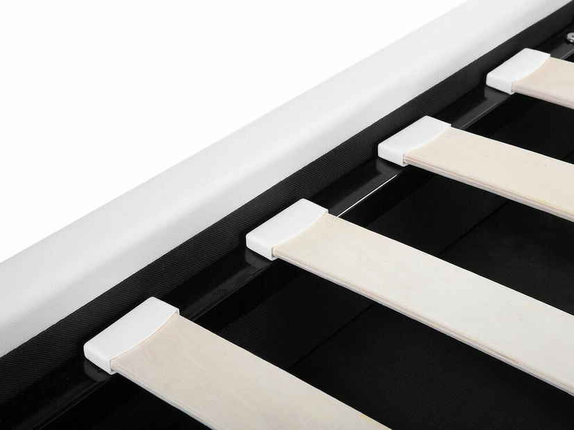 Bračni krevet 140 cm MATH (s podnicom) (bijela)