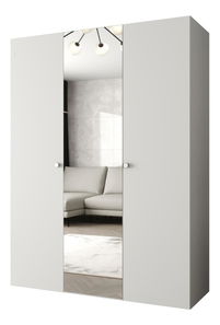 Ormar za garderobu 150 cm Parna 2 (bijela + srebrna)