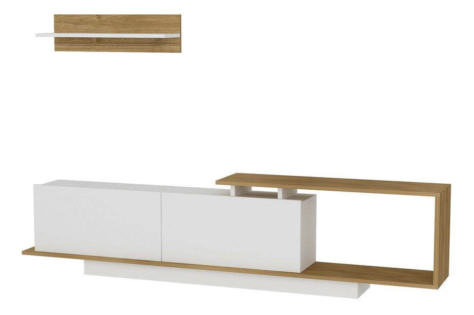 Mobilier living Atos (alb + nuc)