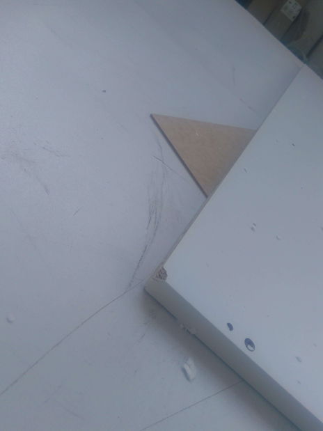 Masă PC Upwell alb + alb lucios *resigilat