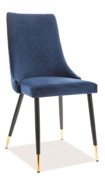 Blagovaonska stolica Polly (plava + crna)