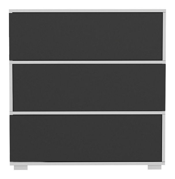 Botník (skrinka na topánky) Dubeki 1 (antracit + biela)