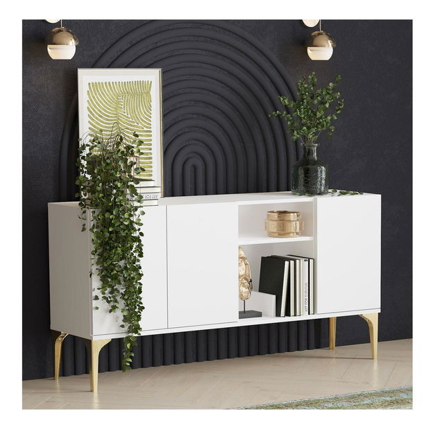 Skrinka Lipamo 5 (biela + zlatá) 