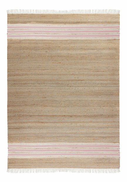 Koberec 160 x 230 cm Miza (béžová + ružová)