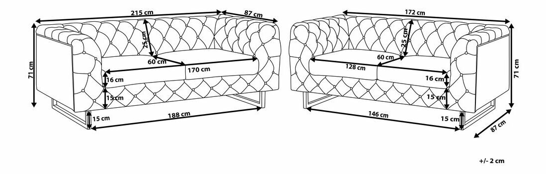 Ülőgarnitúra Viken (fehér)