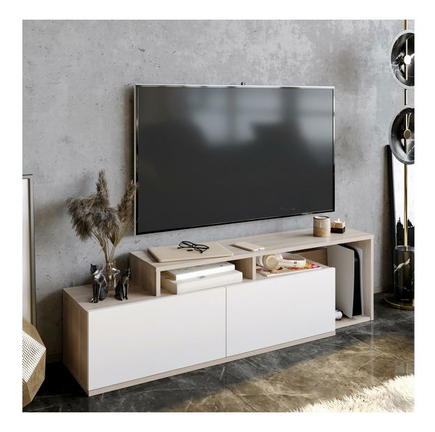 Masă TV/Dulap Neru (cordoba + alb)