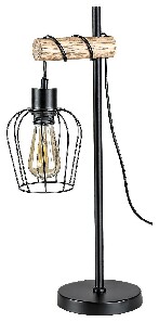 Stolna lampa Hadia 5245 (prirodna + crna mat)